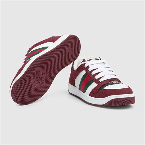 gucci ancora men|Men's Screener sneaker in Rosso Ancora GG canvas .